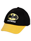 Batman Erkek Çocuk Kep Şapka 2-5 Yaş Siyah-Sarı