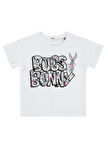 Bugs Bunny Kız Çocuk Tişört 2-5 Yaş Beyaz