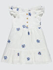 Civil Girls Kız Çocuk Elbise 6-9 Yaş Ekru