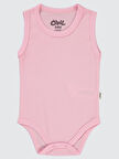 Civil Baby Bebek Çıtçıtlı Badi 3-9 Ay  Pembe