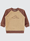 Civil Baby Erkek Bebek Sweatshirt 6-18 Ay Sütlü Kahve