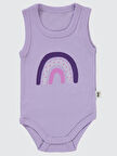 Civil Baby Kız Bebek Çıtçıtlı Badi 1-36 Ay Lila