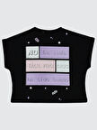 Civil Girls Kız Çocuk Tişört 6-9 Yaş Siyah