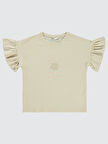 Civil Girls Kız Çocuk Tişört 6-9 Yaş Bej