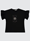 Civil Girls Kız Çocuk Tişört 6-9 Yaş Siyah
