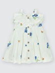 Civil Girls Kız Çocuk Elbise 6-9 Yaş Ekru