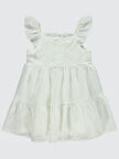Civil Girls Kız Çocuk Elbise 2-5 Yaş Ekru