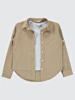 Civil Girls Kız Çocuk Gömlek 10-13 Yaş Açık Bej