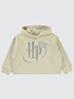 Harry Potter Kız Çocuk Sweatshirt 6-9 Yaş Tebeşir