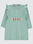 Civil Girls Kız Çocuk Elbise 6-9 Yaş Çağla Yeşili