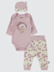 Civil Baby Kız Bebek 3'lü Takım 6-18 Ay Lila