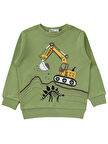 Civil Boys Erkek Çocuk Sweatshirt 2-5 Yaş Açık Haki