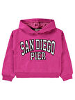 Civil Girls Sandiego Baskılı 10-13 Yaş Sweatshirt - Fusya12-13 Yaş