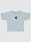 Civil Baby Kız Bebek Tişört 6-18 Ay Mavi