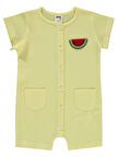 Civil Baby Kız Bebek Patiksiz Tulum 6-18 Ay Sarı