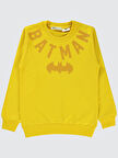 Batman Erkek Çocuk Sweatshirt 6-9 Yaş Sarı