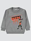 Ben10 Erkek Çocuk Sweatshirt 2-5 Yaş Gri