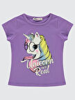 Civil Girls Kız Çocuk Tişört 2-5 Yaş Açık Mor