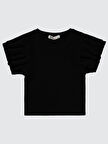 Civil Girls Kız Çocuk Tişört 6-9 Yaş Siyah