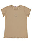 Civil Girls Kız Çocuk Tişört 6-9 Yaş Yulaf Sütü