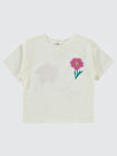Civil Girls Kız Çocuk Tişört 2-5 Yaş Ekru