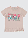 Civil Girls Kız Çocuk Tişört 2-5 Yaş Açık Pudra