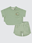 Civil Baby Erkek Bebek Şortlu Takım 6-18 Ay Haki