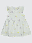 Civil Baby Kız Bebek Elbise 6-18 Ay Ekru