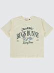 Bugs Bunny Kız Çocuk Tişört 10-13 Yaş FilDişi