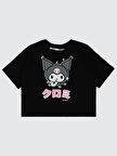 Kuromi Kız Çocuk Tişört 6-9 Yaş Siyah