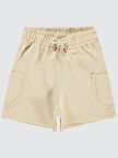 Civil Girls Kız Çocuk Şort 6-9 Yaş Bej