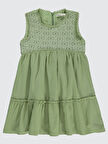 Civil Girls Kız Çocuk Elbise 6-9 Yaş Çağla Yeşili
