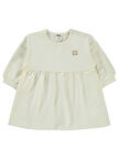 Civil Baby Kız Bebek Elbise 6-18 Ay Ekru