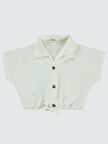 Civil Girls Kız Çocuk Gömlek 2-5 Yaş Ekru