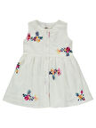 Civil Girls Kız Çocuk Elbise 2-5 Yaş Ekru