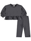 Civil Baby Cool Girl Nakışlı 6-18 Ay Takım - Gri12-18 Ay