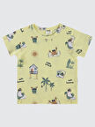 Civil Baby Erkek Bebek Tişört 6-18 Ay Soft Sarı