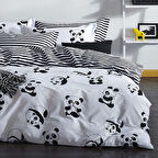 Mature Nevresim Seti Çift Kişilik Panda Siyah