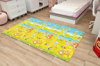 Animal Party Oyun Matı-Halısı 140x225cm | 12 mm, Darbe Emici, Isı Yalıtımlı, Çift Yönlü