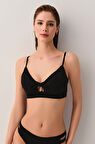 Suwen Balenli Körüklü Bralet Bikini Üst