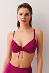 Suwen Önden Bağcıklı Destekli Bikini Üst