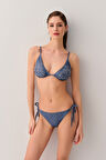 Suwen Denim İnce Bağcıklı Bikini Alt