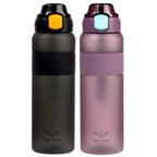 Black Tourmaline Matte 1000 ml & Palatinate Matte 1000 ml 2in1 Tritan Matara Seti