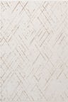Icon IC003S Krem Modern Gold Detaylı Akrilik Pamuk Tabanlı Salon Koridor Mutfak 4 Mevsim Halı