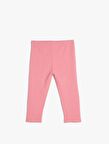 4SKG40090AK Koton Kız Çocuk Tayt PEMBE