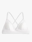 Üçgen Bikini Üstü Dokulu Çapraz Askılı Kaplı