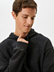 Basic Hoodie Kanguru Cepli Rahat Kesim Uzun Kollu