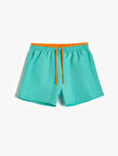 Basic Deniz Şortu Beli Bağlamalı