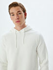 Kapşonlu Sweatshirt Basic Pamuk Karışımlı