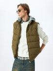 Şişme Yelek Slim Fit Fermuarlı